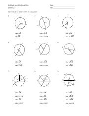 arcs and angles worksheet pdf